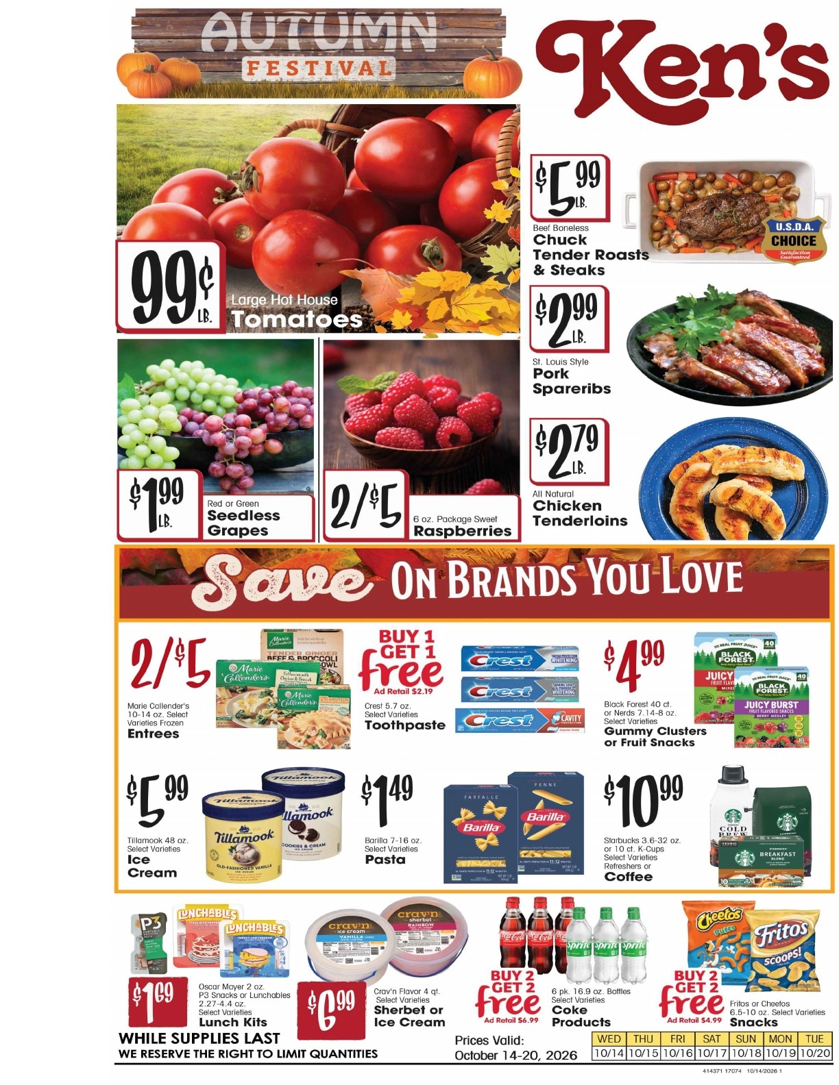 Ken's Food Market Weekly Ad October 14 - 20, 2026
