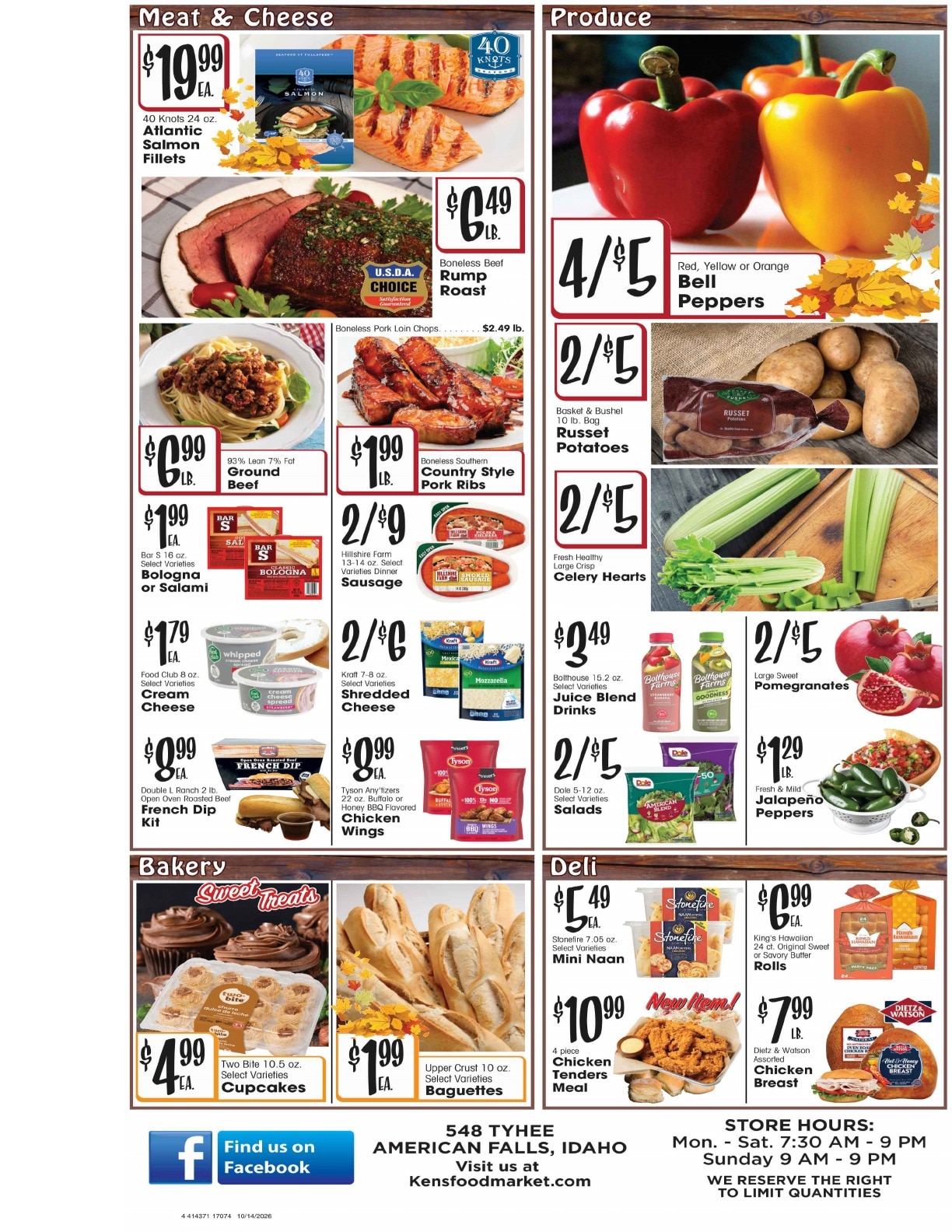 Ken's Food Market Weekly Ad October 14 - 20, 2026