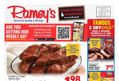 Ramey's (13561 St Stephens Ave, Chatom, AL) Weekly Ad October 14 - 20, 2026