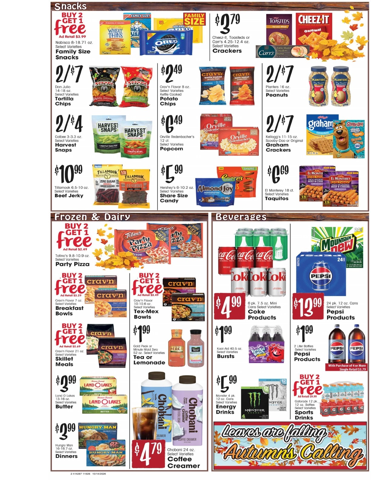 Burney's Weekly Ad October 14 - 20, 2026