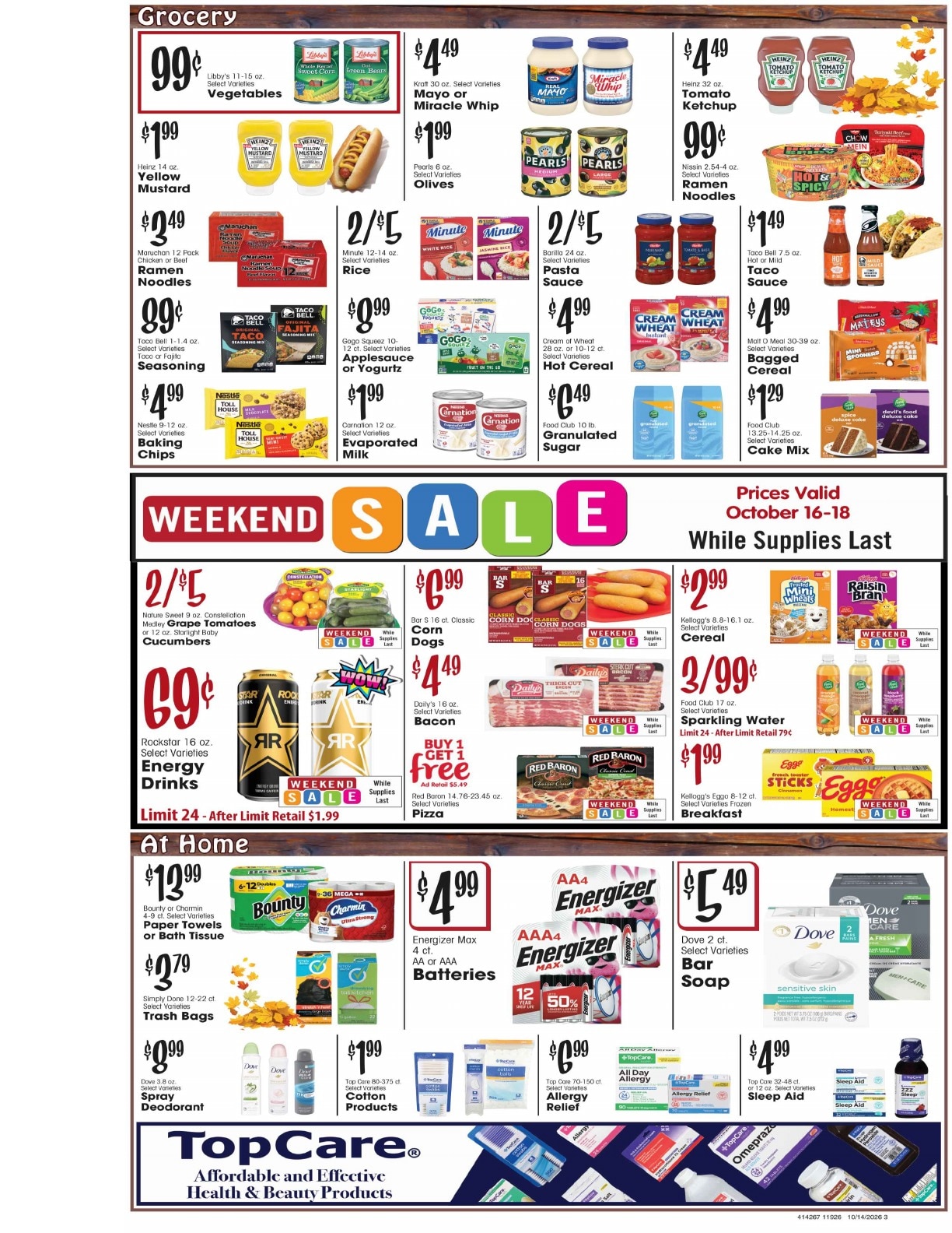 Burney's Weekly Ad October 14 - 20, 2026