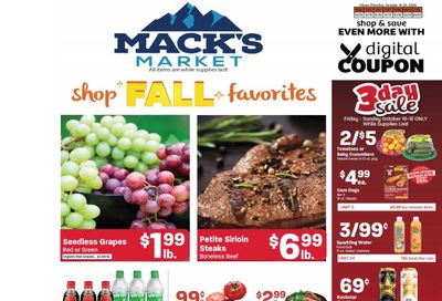 Mack's Market Weekly Ad October 14 - 20, 2026