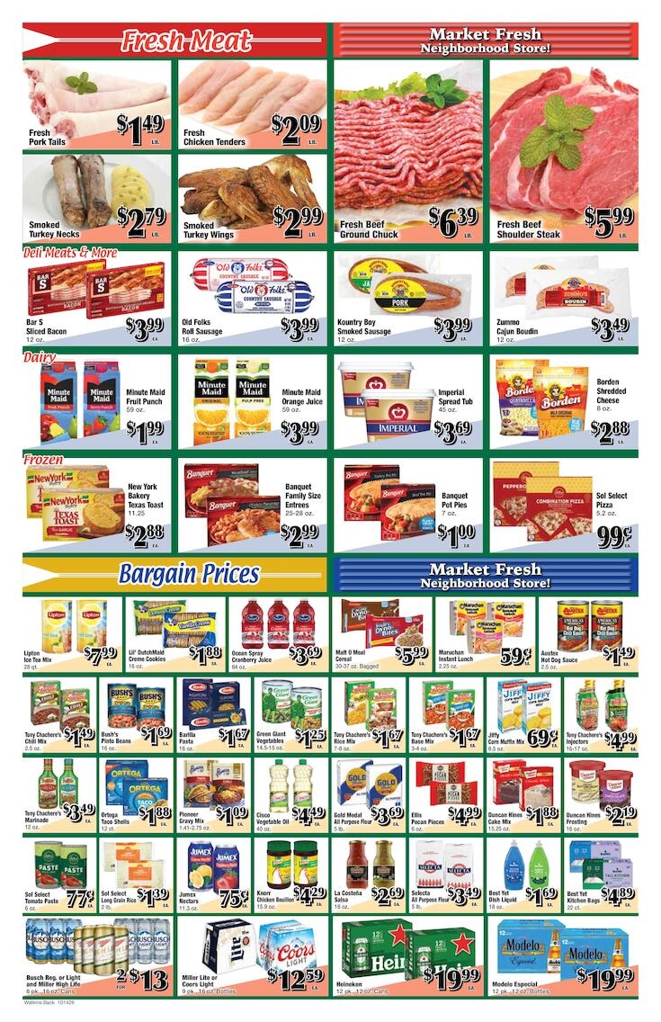 Watkins Supermarket Weekly Ad October 14 - 20, 2026