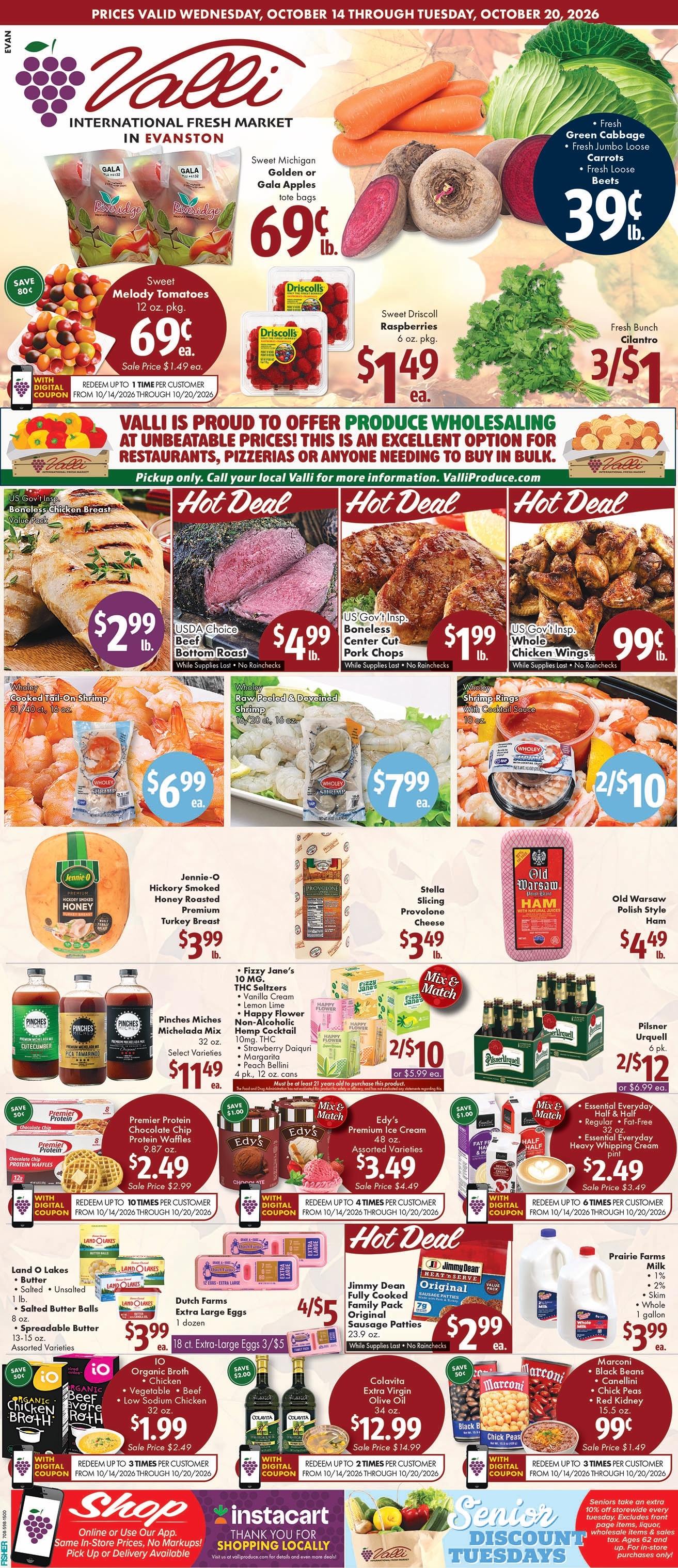 Valli Produce (Evanston, IL) Weekly Ad October 14 - 20, 2026