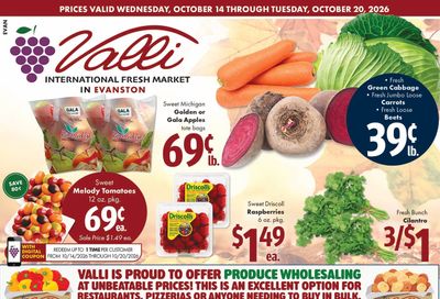 Valli Produce (Evanston, IL) Weekly Ad October 14 - 20, 2026