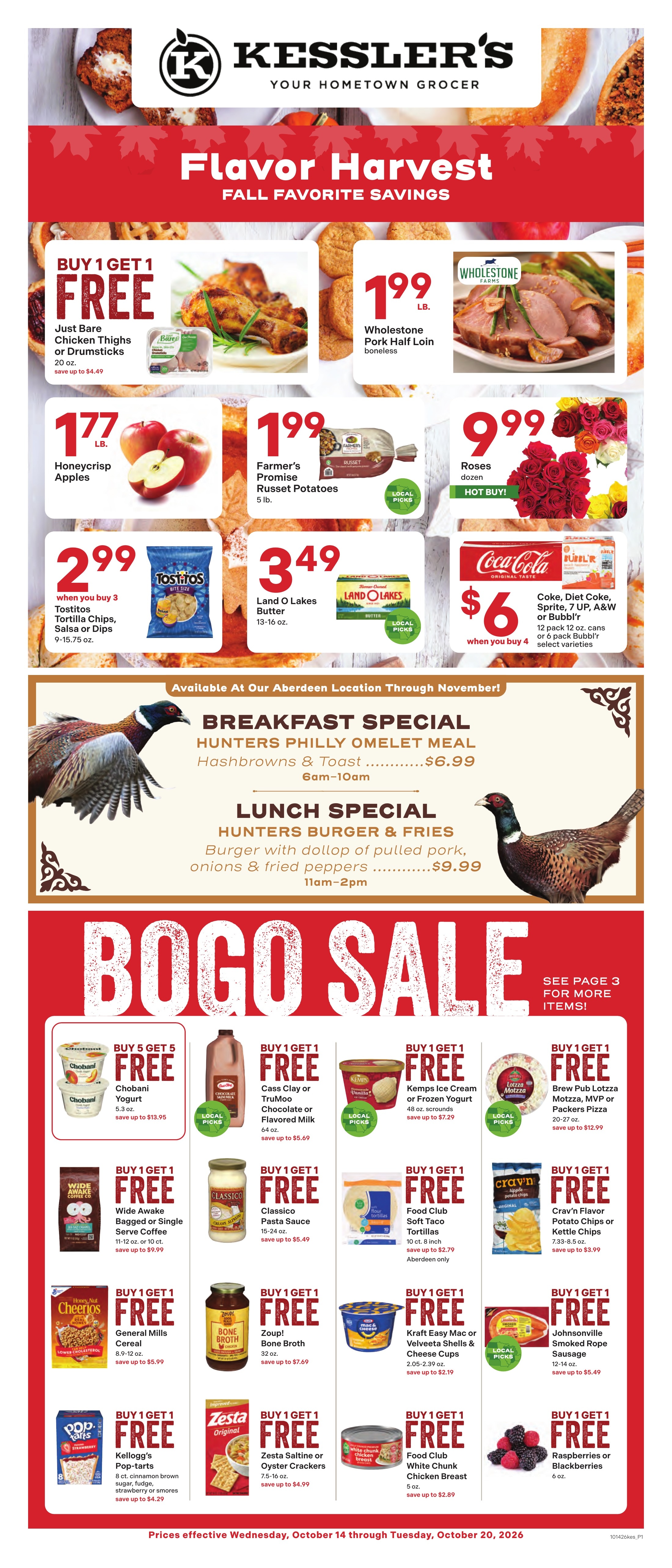 Kessler's Grocery Weekly Ad October 14 - 20, 2026