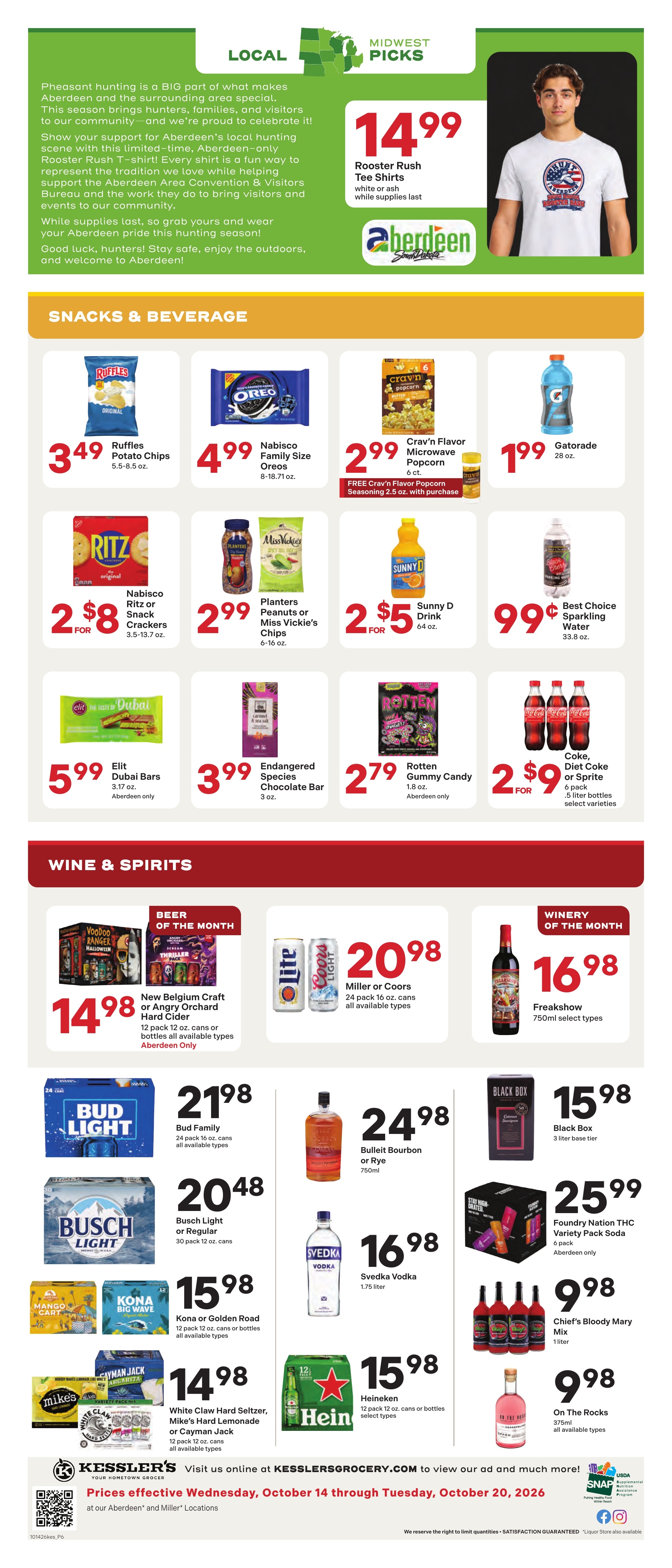 Kessler's Grocery Weekly Ad October 14 - 20, 2026