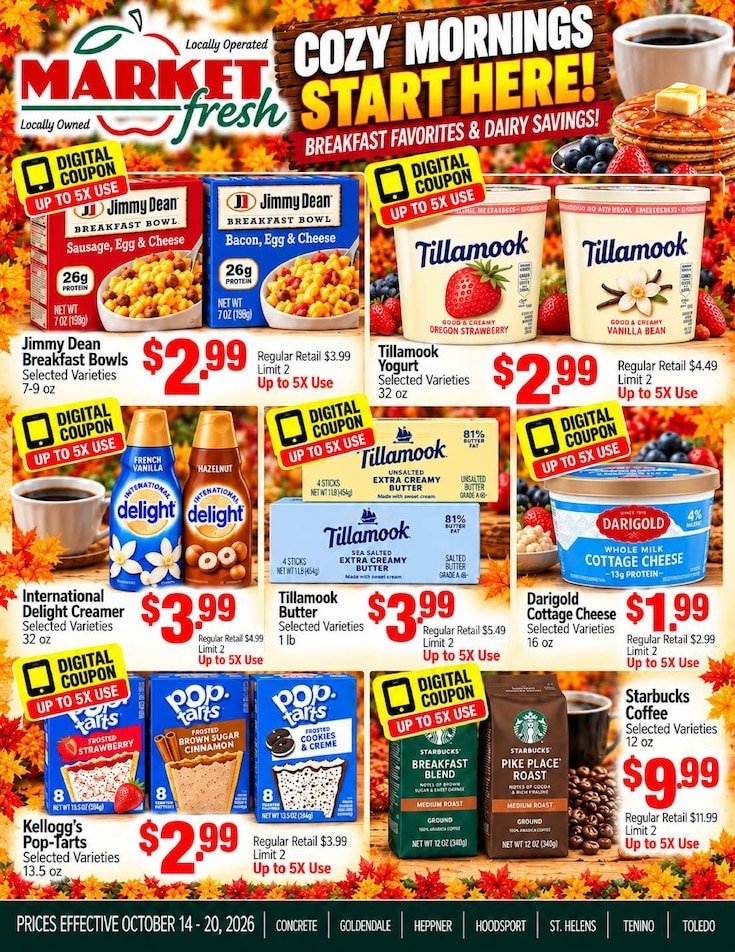 Goldendale Market Fresh Weekly Ad October 14 - 20, 2026