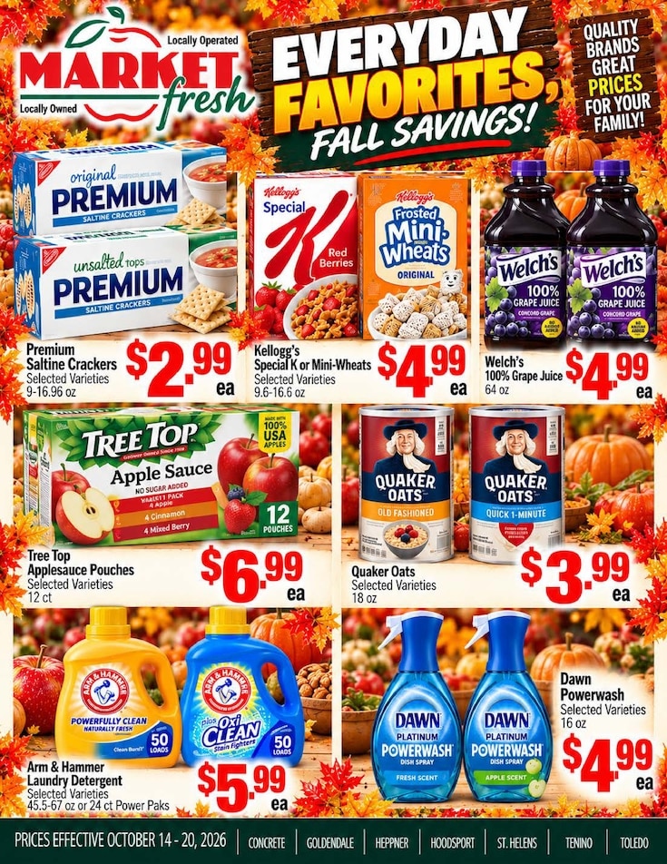 Goldendale Market Fresh Weekly Ad October 14 - 20, 2026