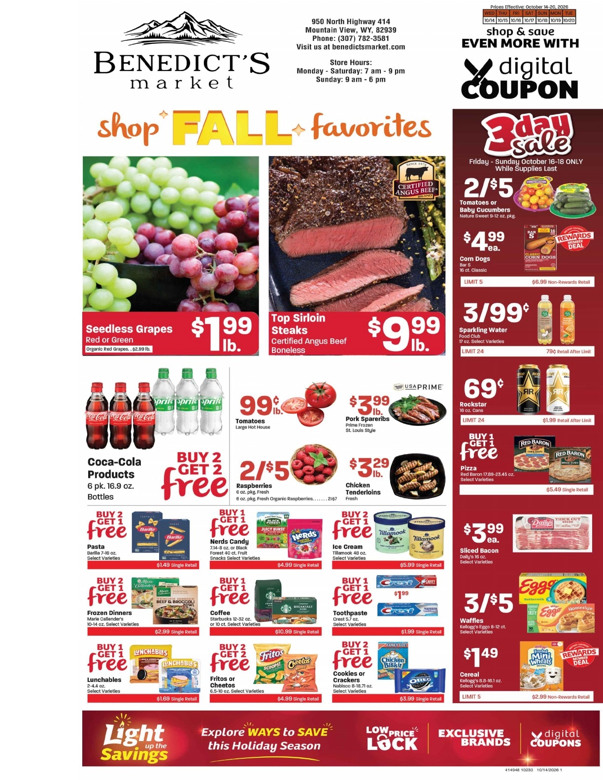 Benedict's Market Weekly Ad October 14 - 20, 2026