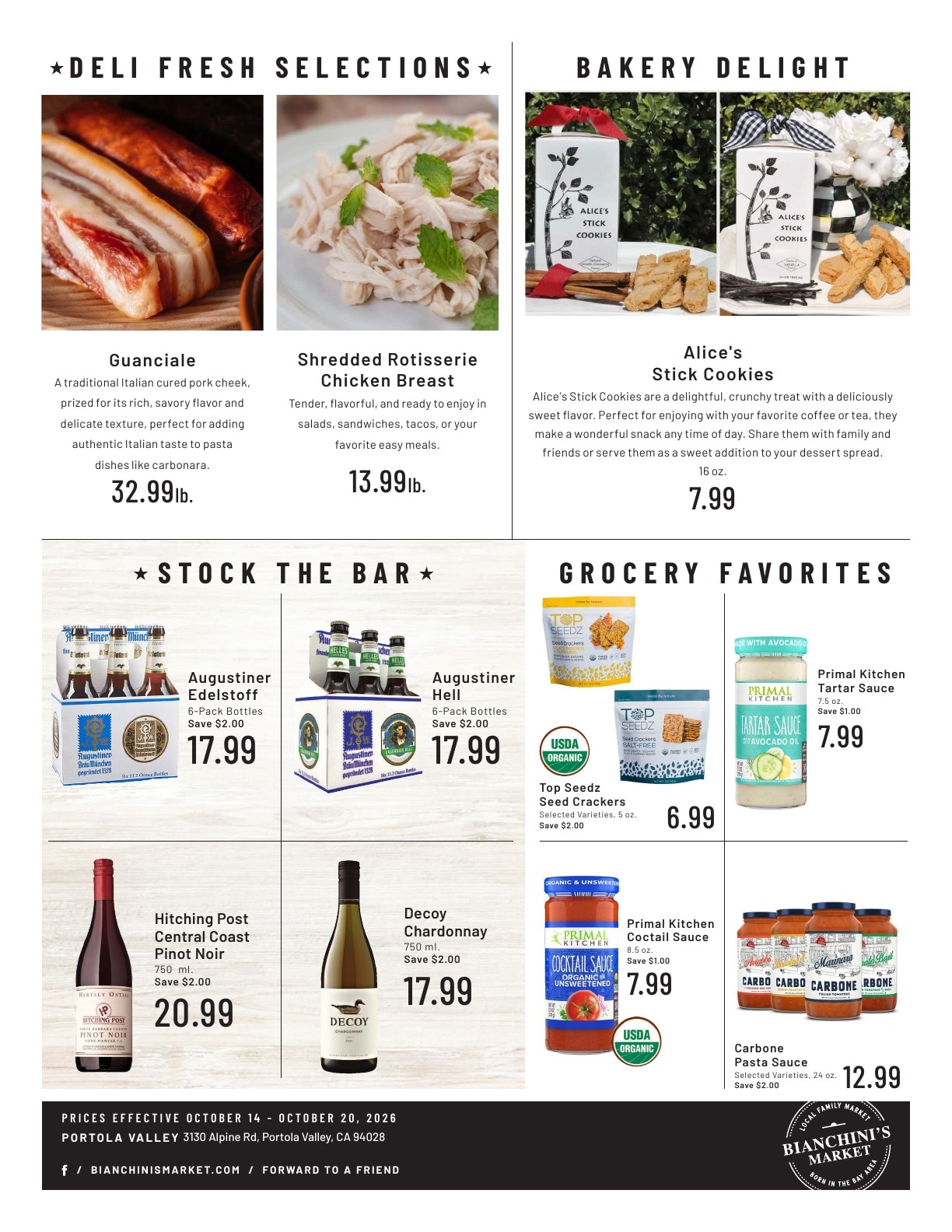 Bianchini's Market Weekly Ad October 14 - 20, 2026