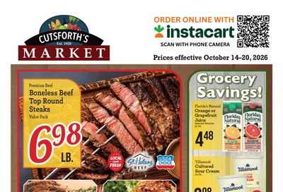 Cutsforth's Market Weekly Ad October 14 - 20, 2026