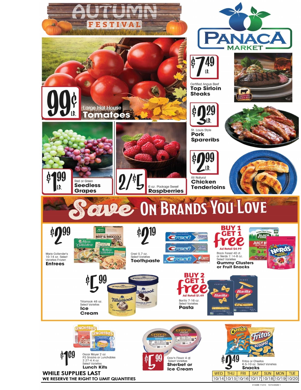 Panaca Market Weekly Ad October 14 - 20, 2026