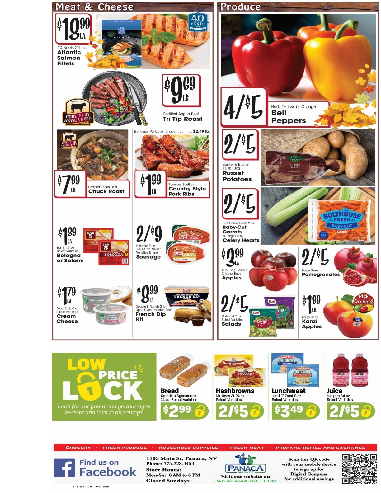 Panaca Market Weekly Ad October 14 - 20, 2026