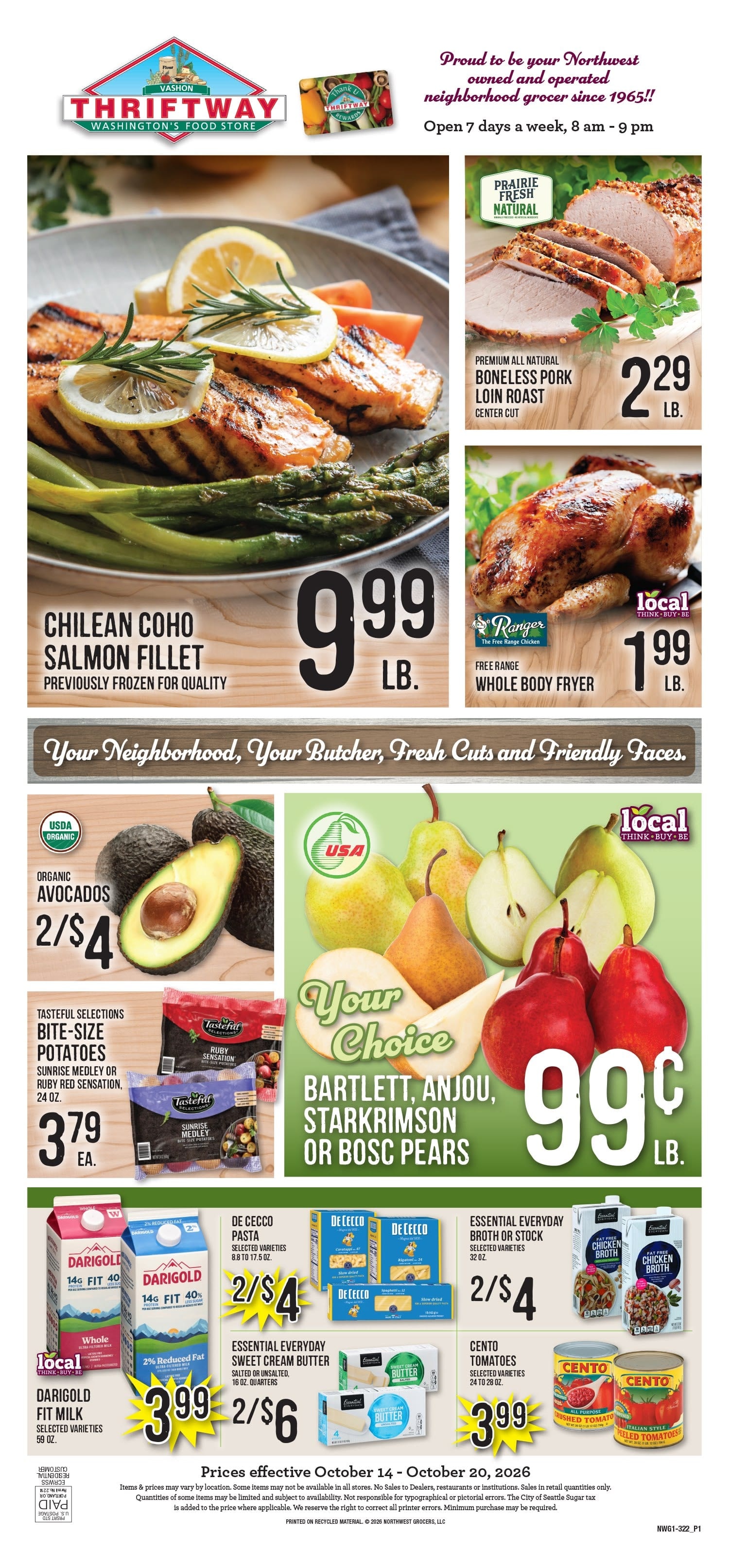 Vashon Thriftway Weekly Ad October 14 - 20, 2026