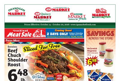 Quincy Market IGA Weekly Ad October 14 - 20, 2026