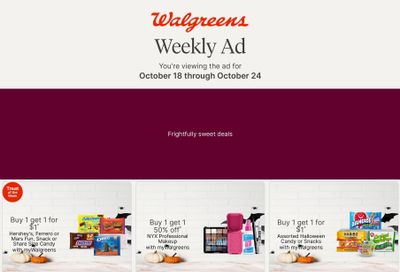 Walgreens (Augusta Area, ME) Weekly Ad October 18 - 24, 2026