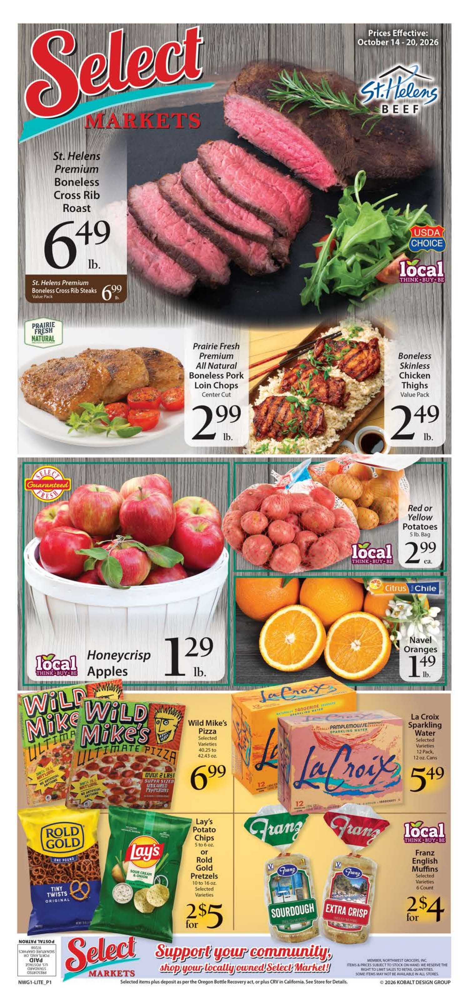 Okie's Select Market Weekly Ad October 14 - 20, 2026