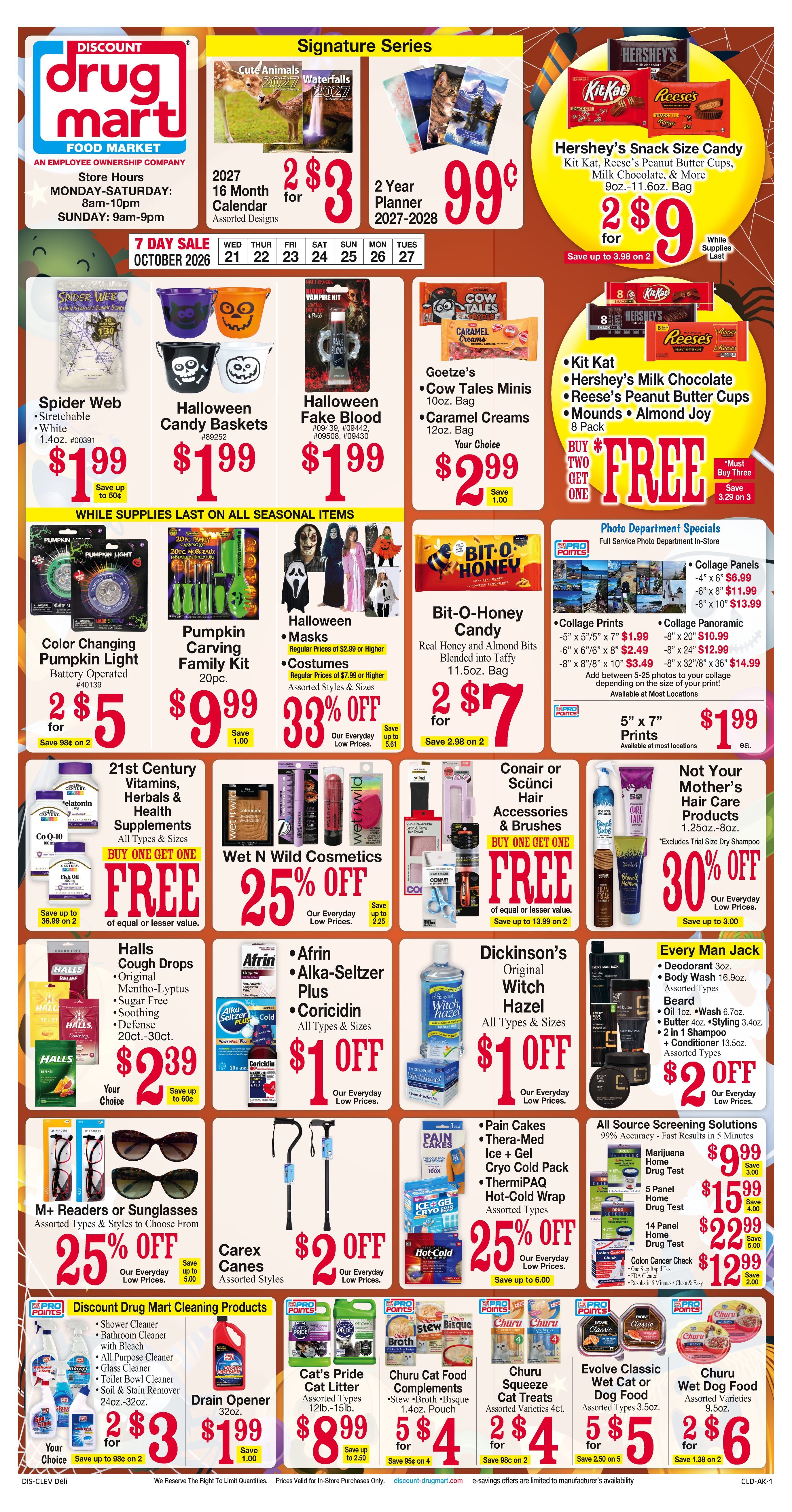 Discount Drug Mart (Ohio) Weekly Ad October 21 - 27, 2026