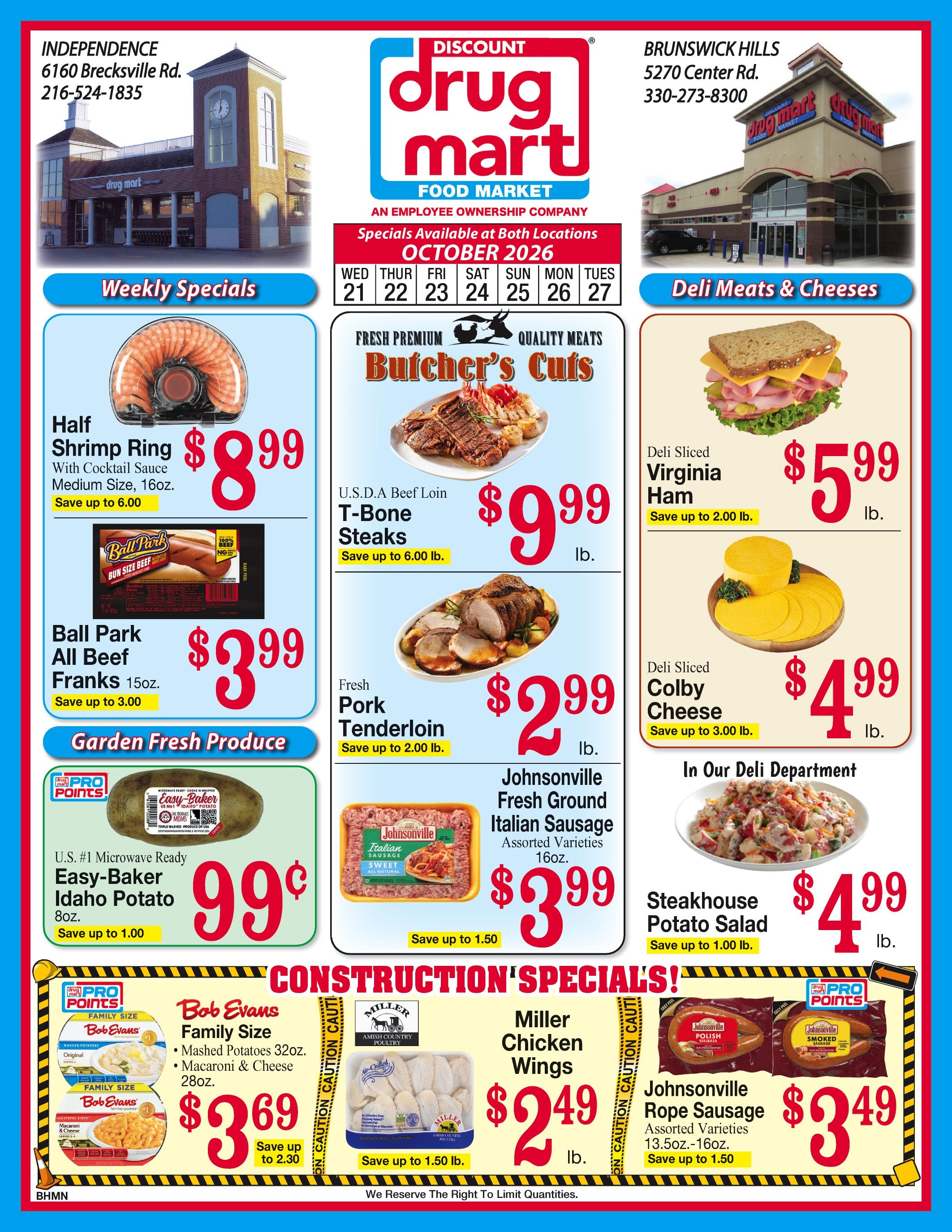 Discount Drug Mart (Ohio) Weekly Ad October 21 - 27, 2026