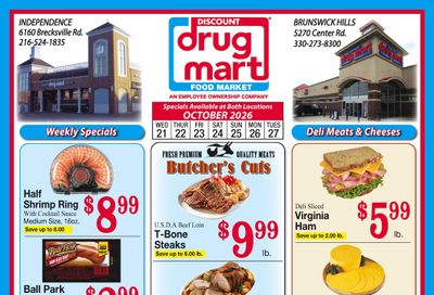 Discount Drug Mart (Ohio) Weekly Ad October 21 - 27, 2026