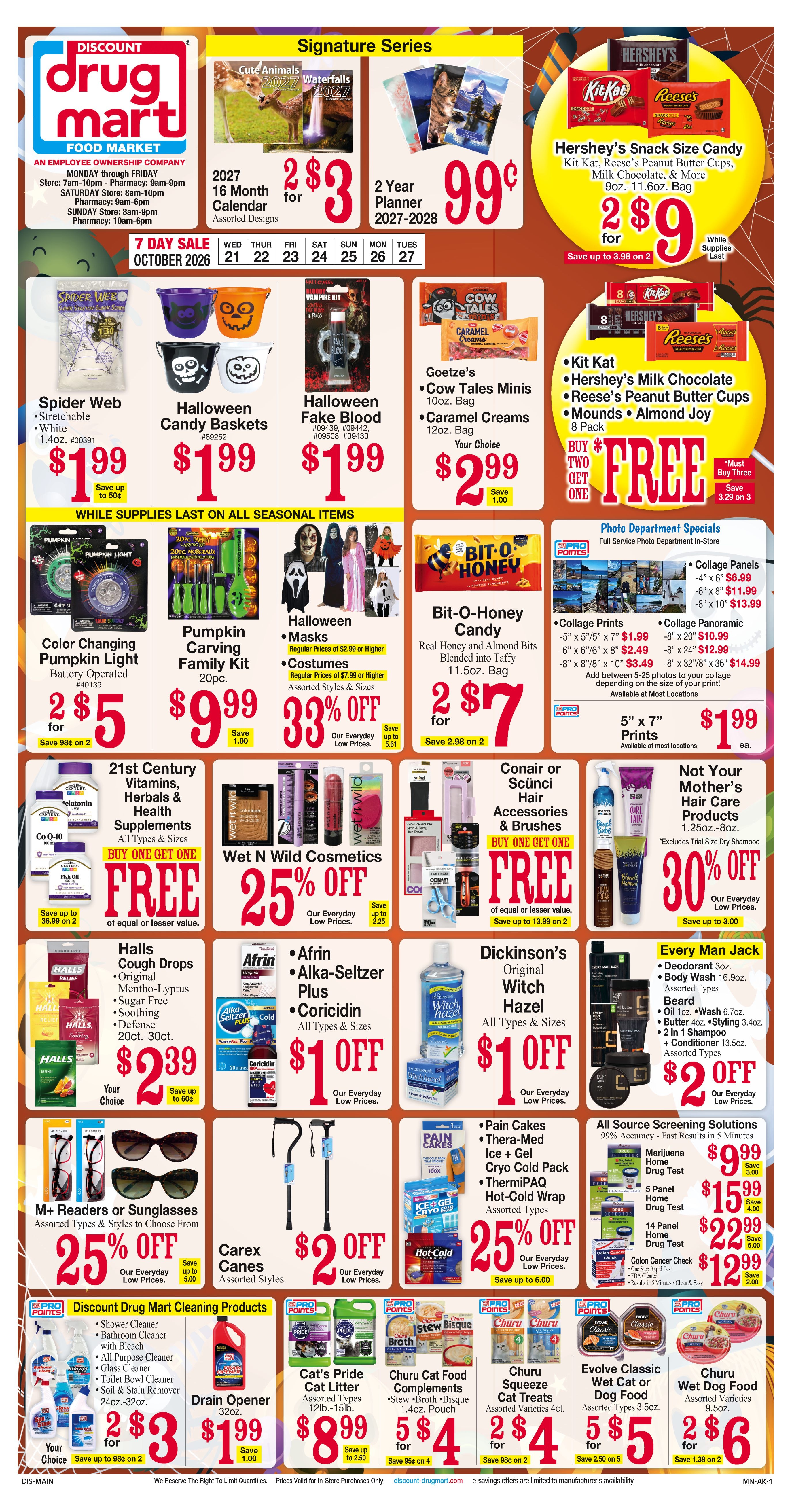 Discount Drug Mart (Ohio) Weekly Ad October 21 - 27, 2026