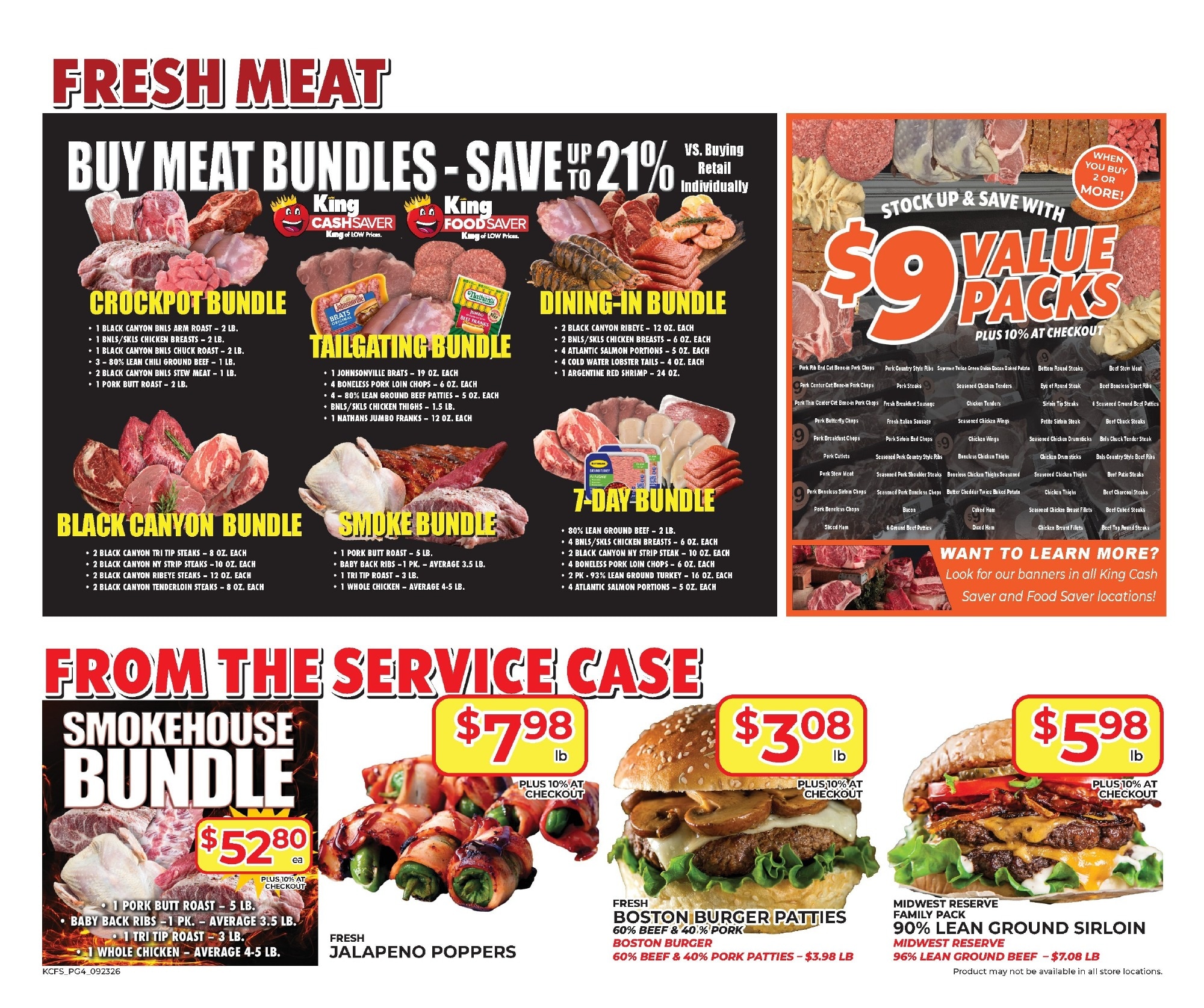 King Cash Saver Monthly Digital Deals Weekly Ad October 7 - 20, 2026