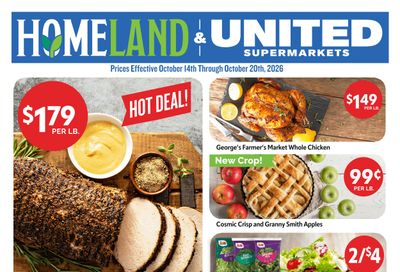 Homeland Stores (Muskogee Area, OK) Weekly Ad October 14 - 20, 2026