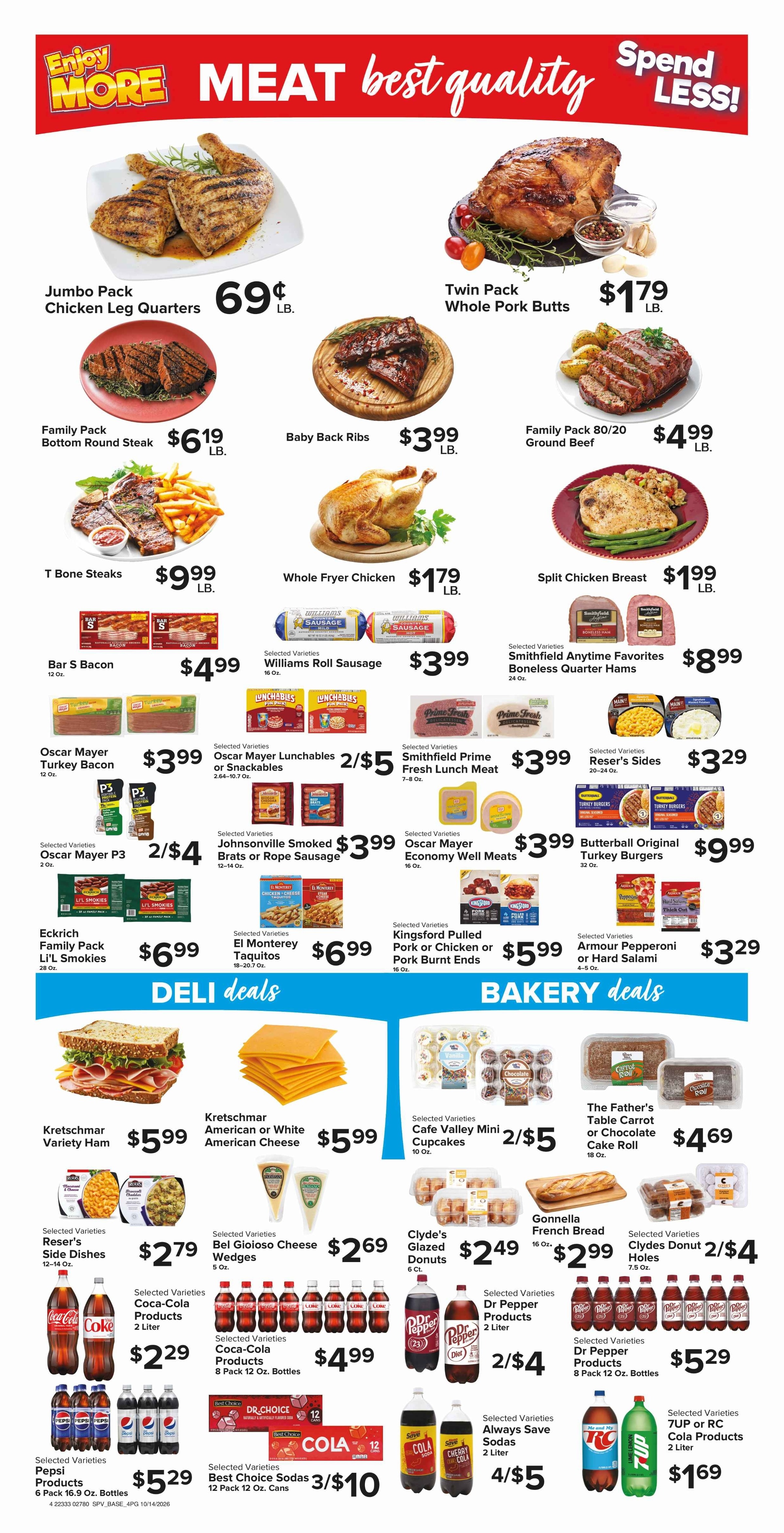 Muncy's Supermarket Stock Up for Sweater Weather Weekly Ad October 14 - 20, 2026