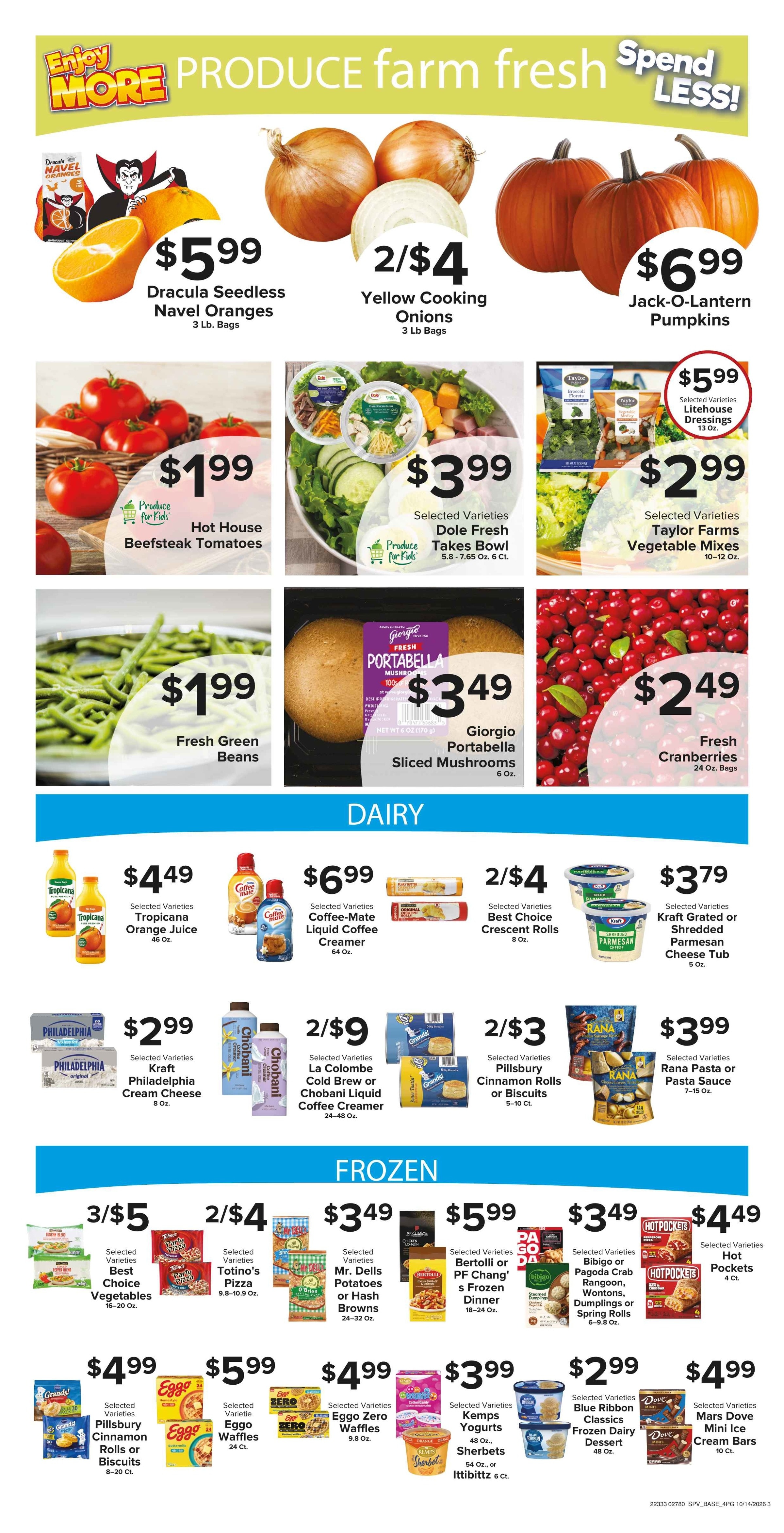 Muncy's Supermarket Stock Up for Sweater Weather Weekly Ad October 14 - 20, 2026