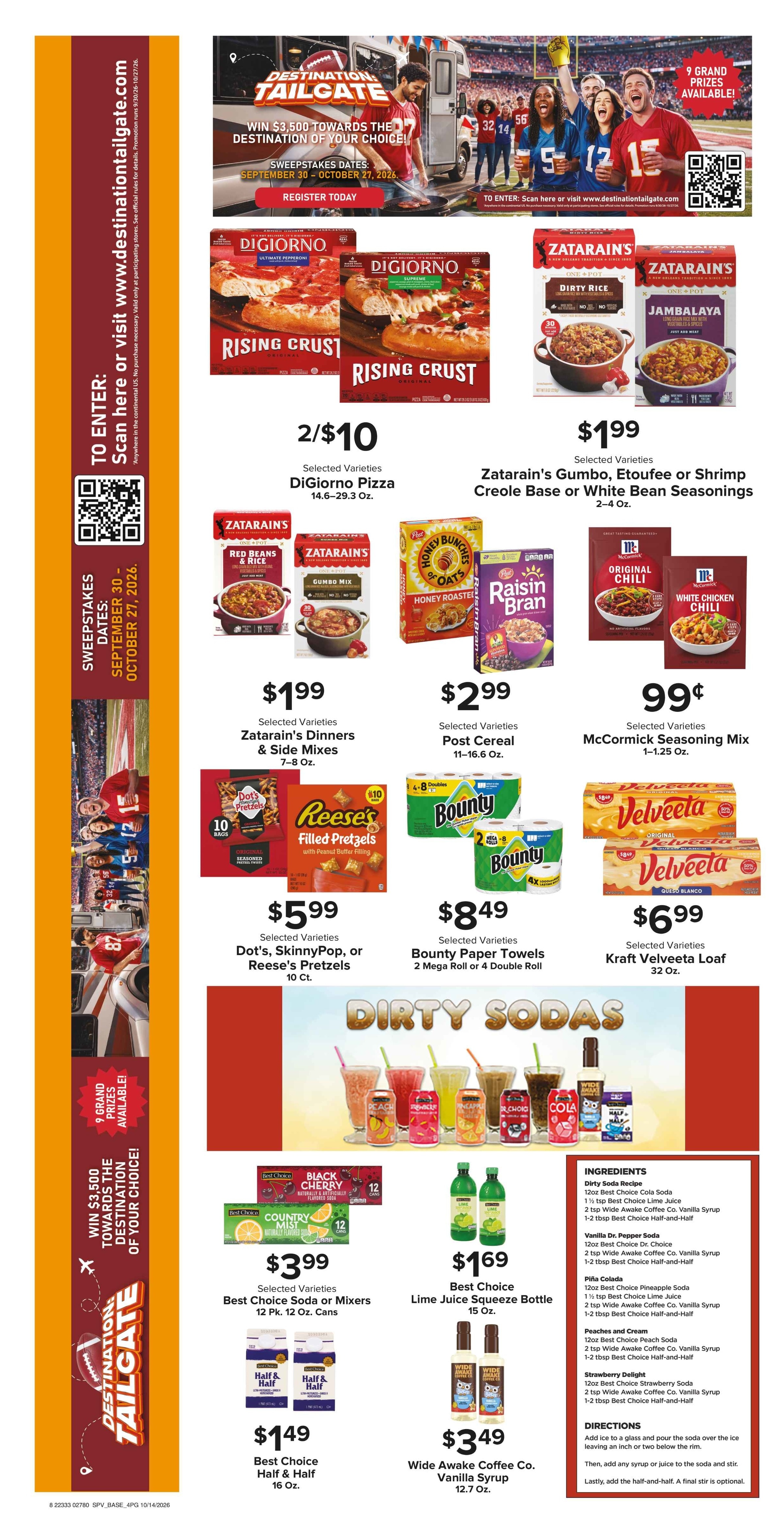 Muncy's Supermarket Stock Up for Sweater Weather Weekly Ad October 14 - 20, 2026