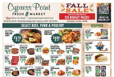 Cypress Point Fresh Market Weekly Ad October 14 - 20, 2026