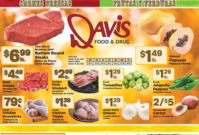 Davis Food & Drug Hispanic Weekly Ad October 14 - 20, 2026