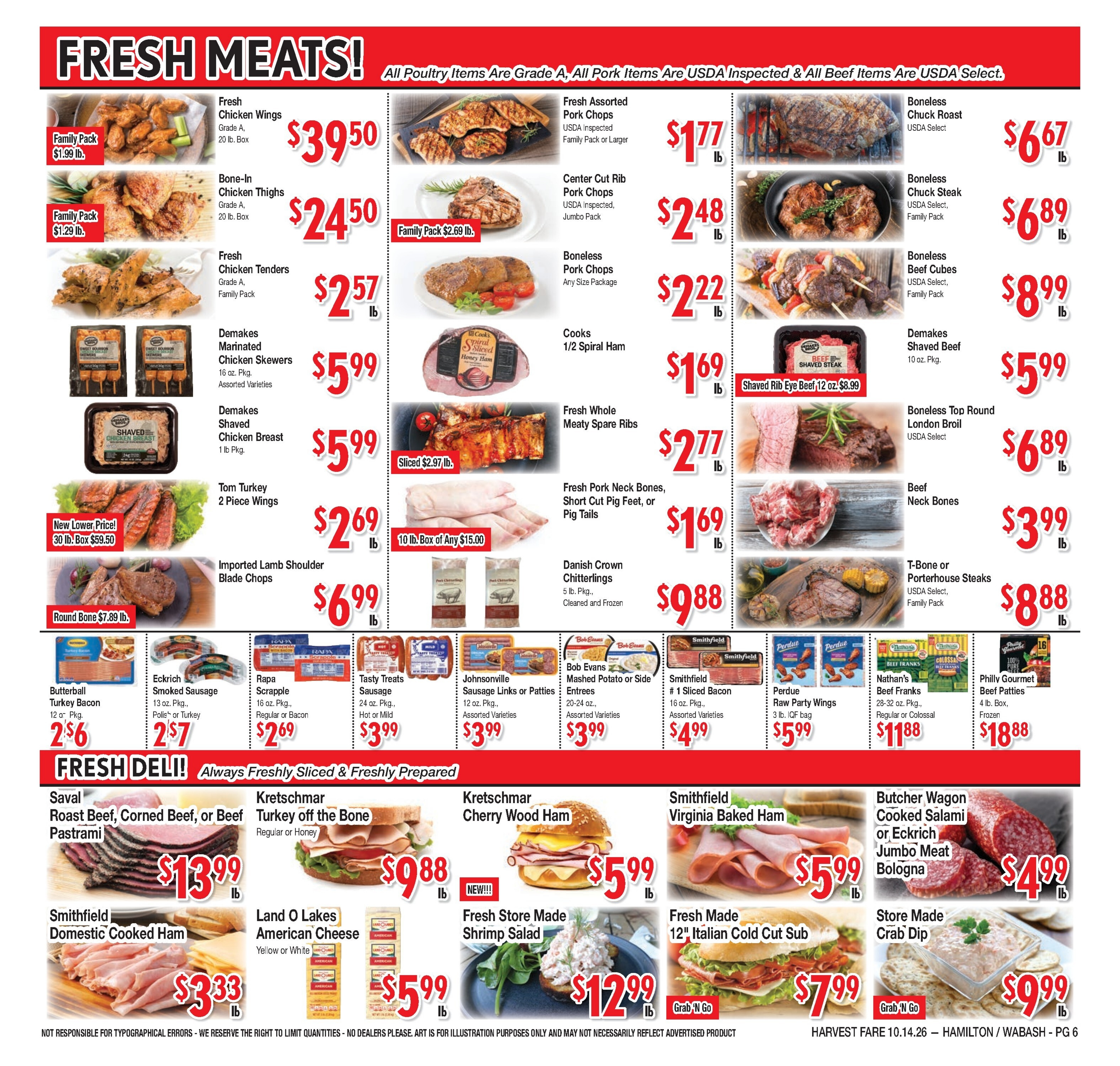 Harvest Fare Weekly Ad October 14 - 20, 2026