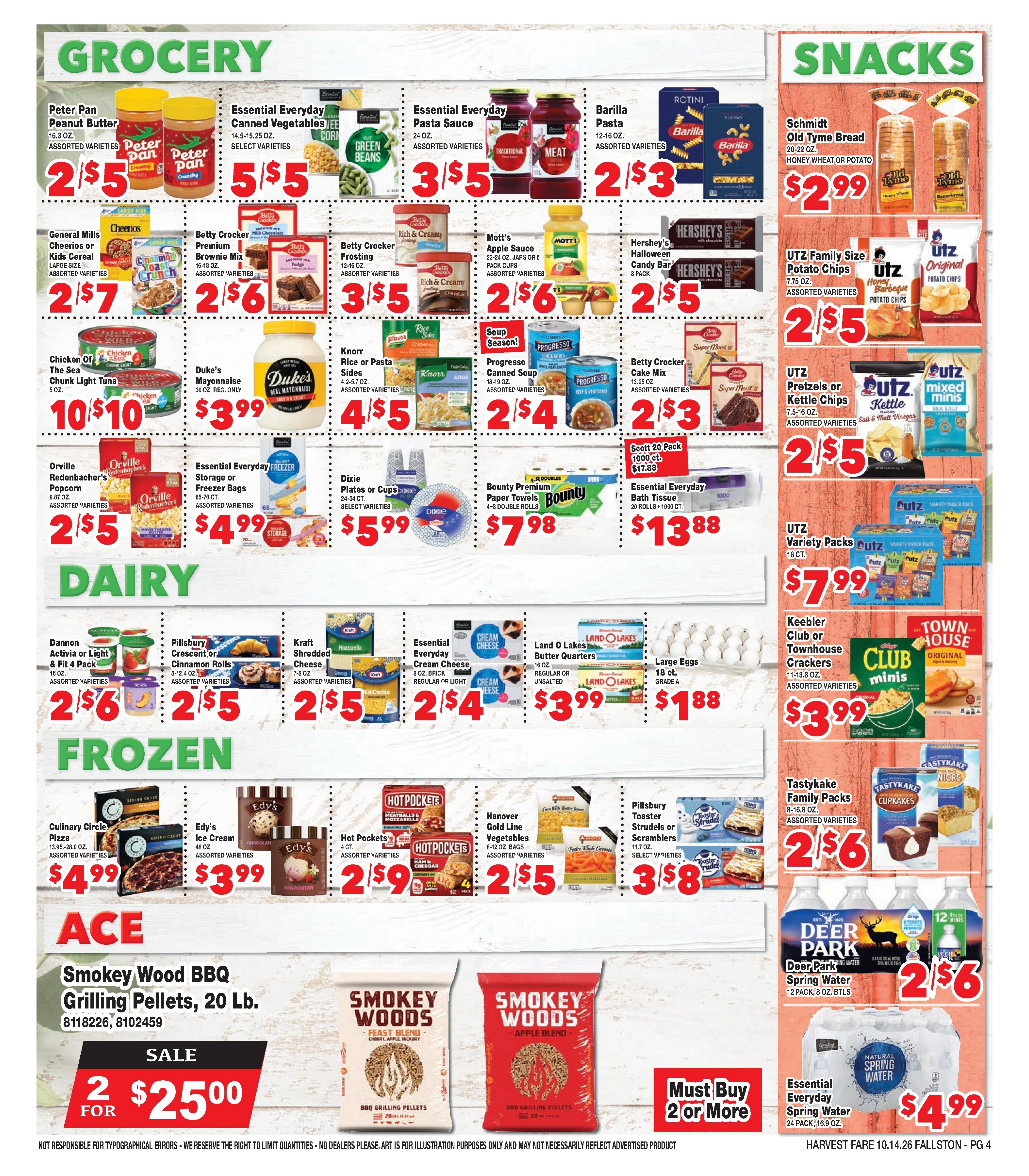 Harvest Fare Weekly Ad October 14 - 27, 2026