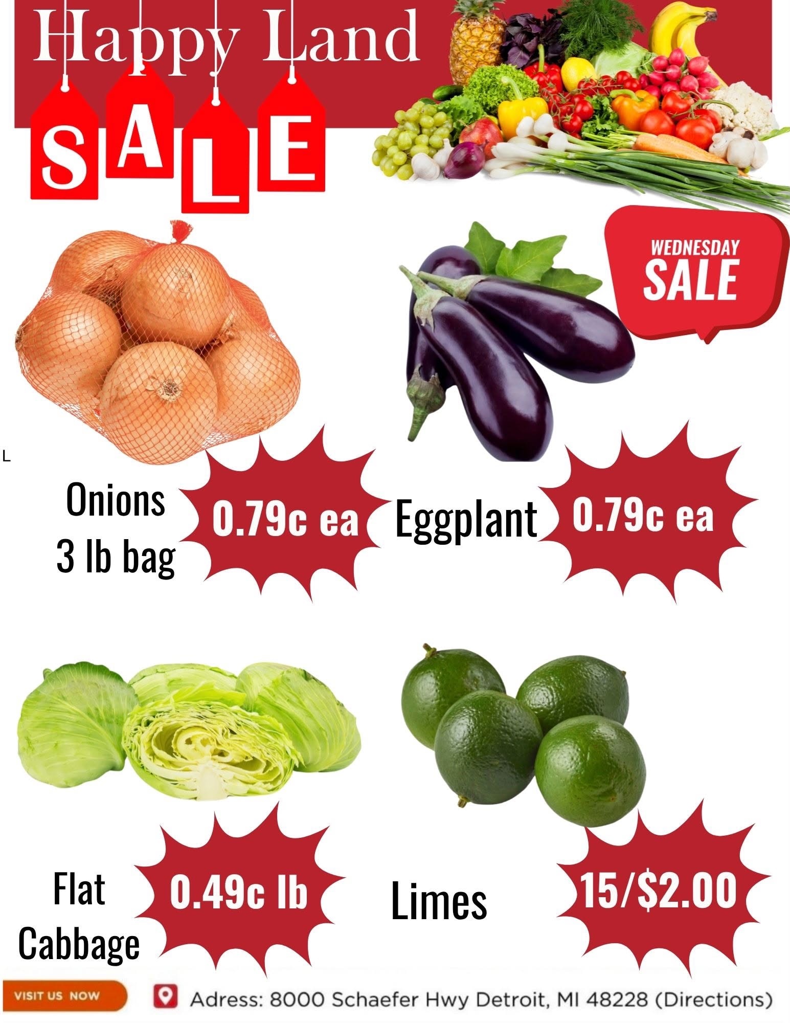 Happy Land Market (8000 Schaefer Highway, Detroit, MI) Weekly Ad October 14 - 14, 2026