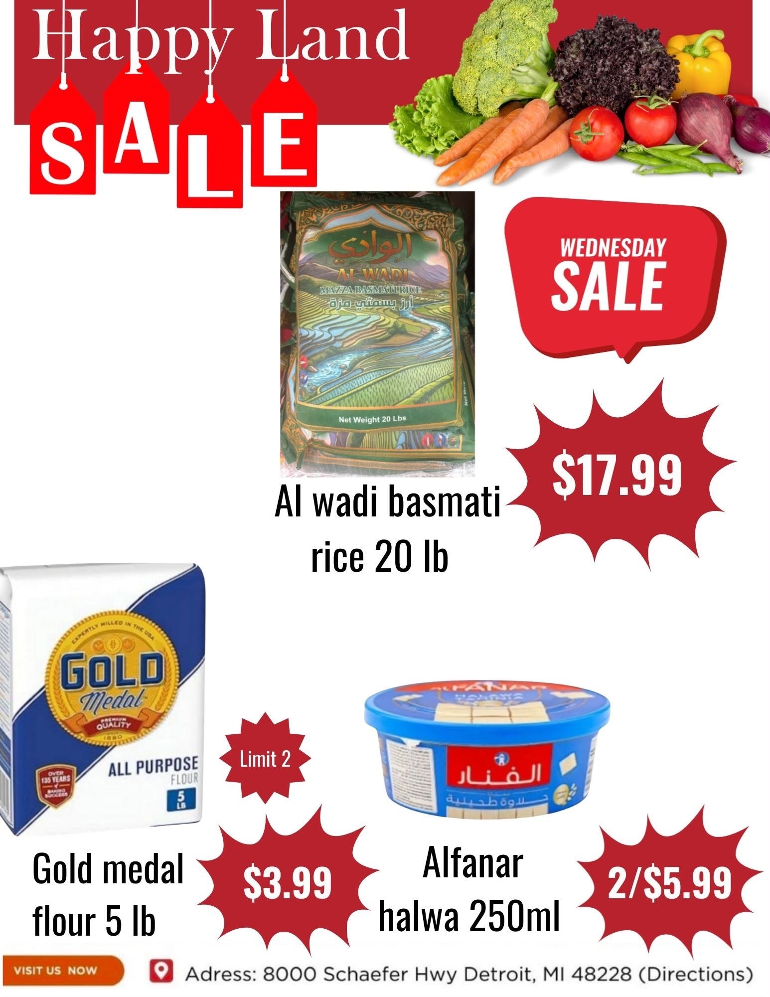 Happy Land Market (8000 Schaefer Highway, Detroit, MI) Weekly Ad October 14 - 14, 2026