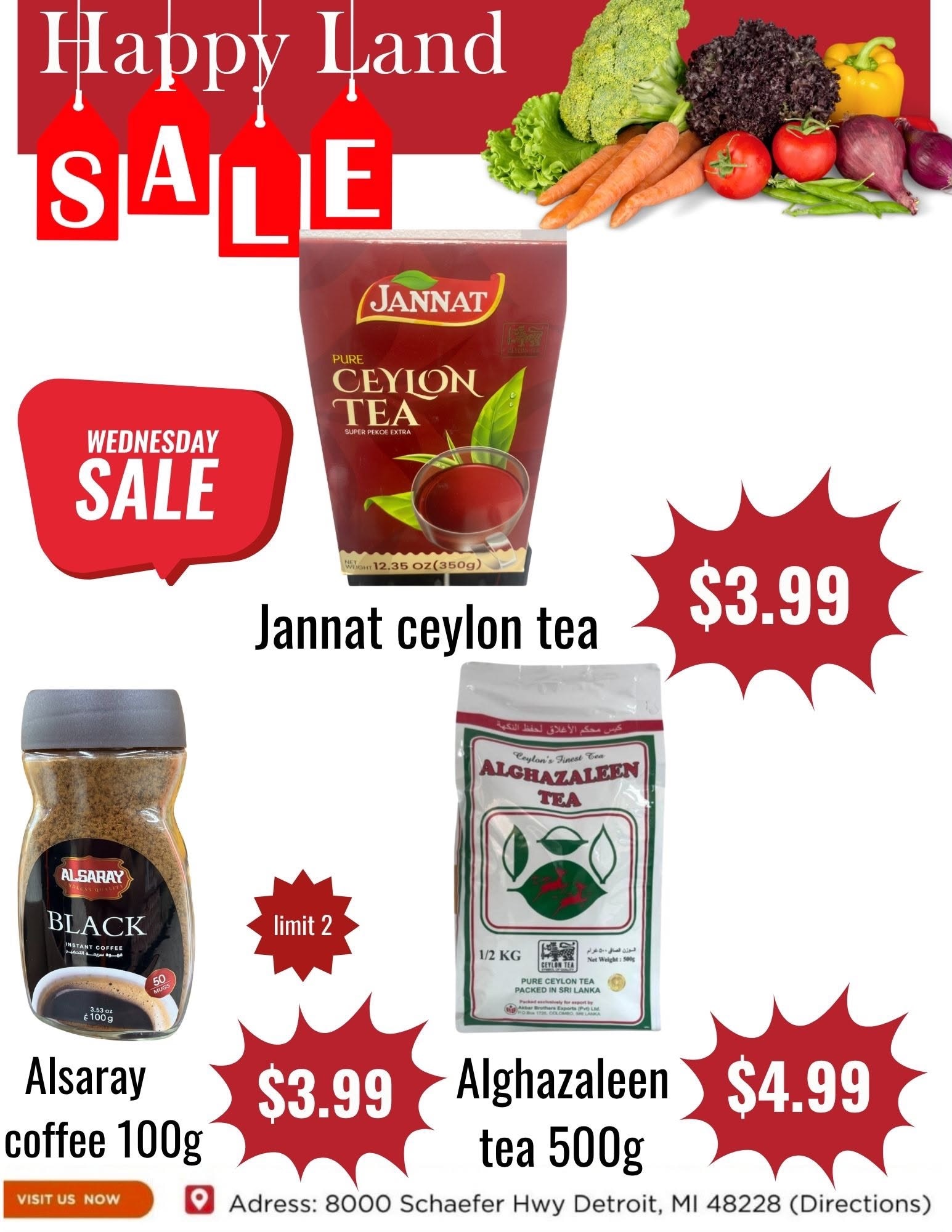 Happy Land Market (8000 Schaefer Highway, Detroit, MI) Weekly Ad October 14 - 14, 2026