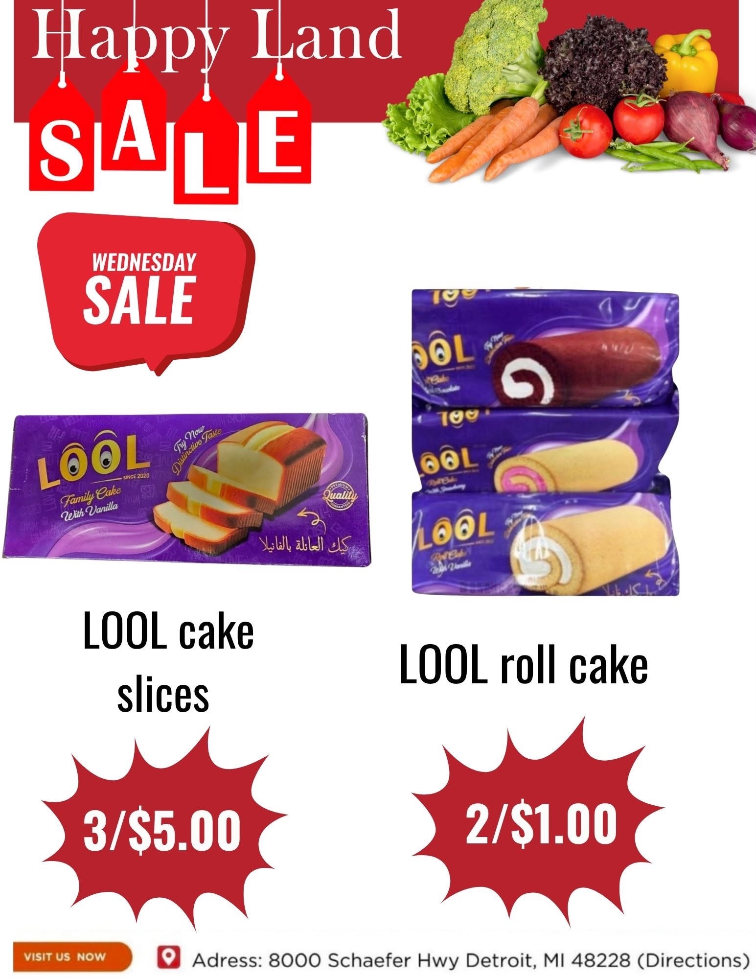Happy Land Market (8000 Schaefer Highway, Detroit, MI) Weekly Ad October 14 - 14, 2026
