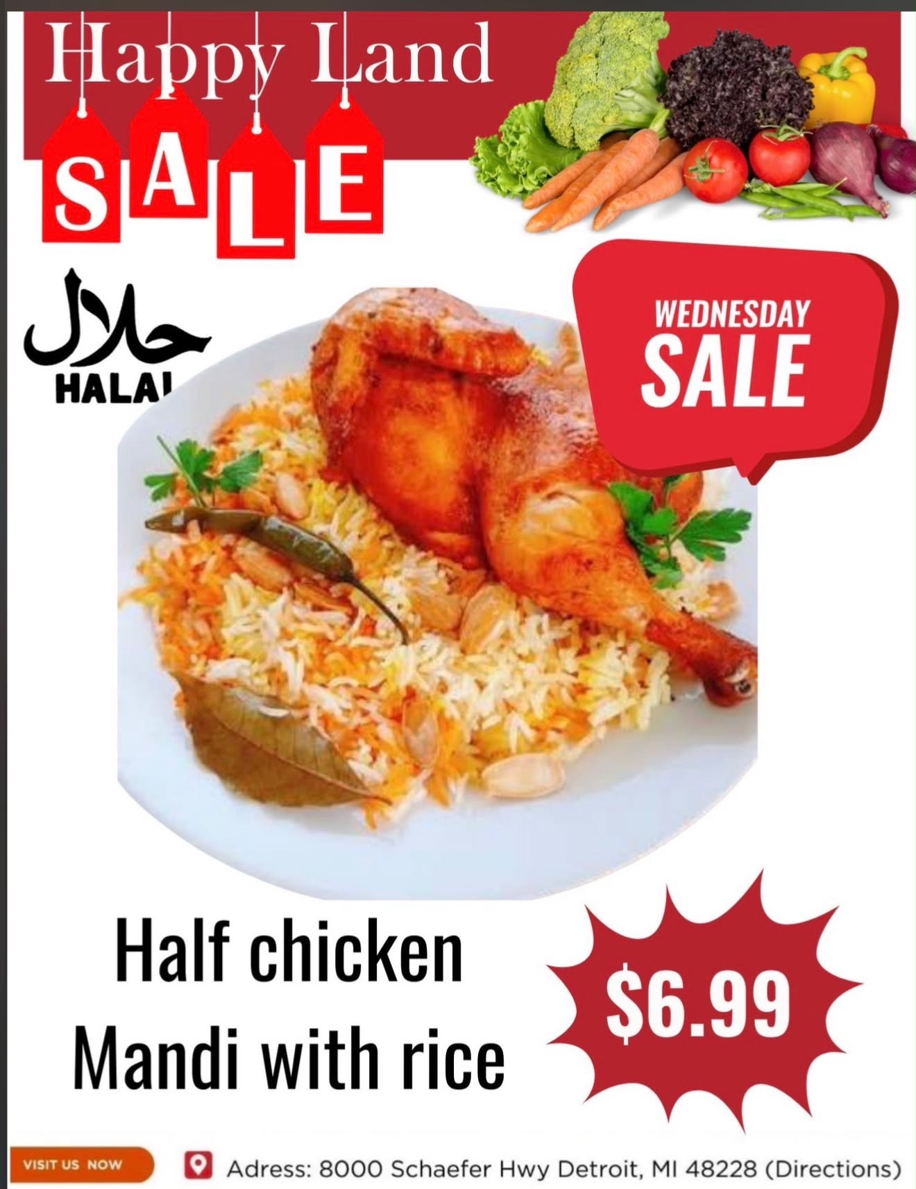 Happy Land Market (8000 Schaefer Highway, Detroit, MI) Weekly Ad October 14 - 14, 2026