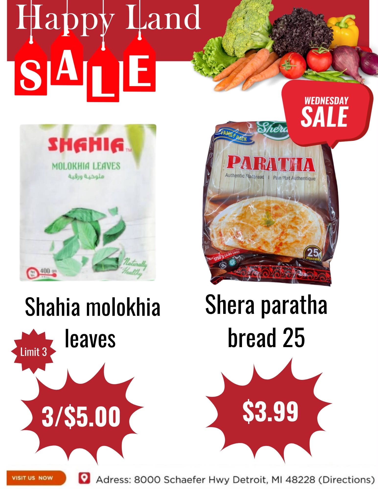 Happy Land Market (8000 Schaefer Highway, Detroit, MI) Weekly Ad October 14 - 14, 2026