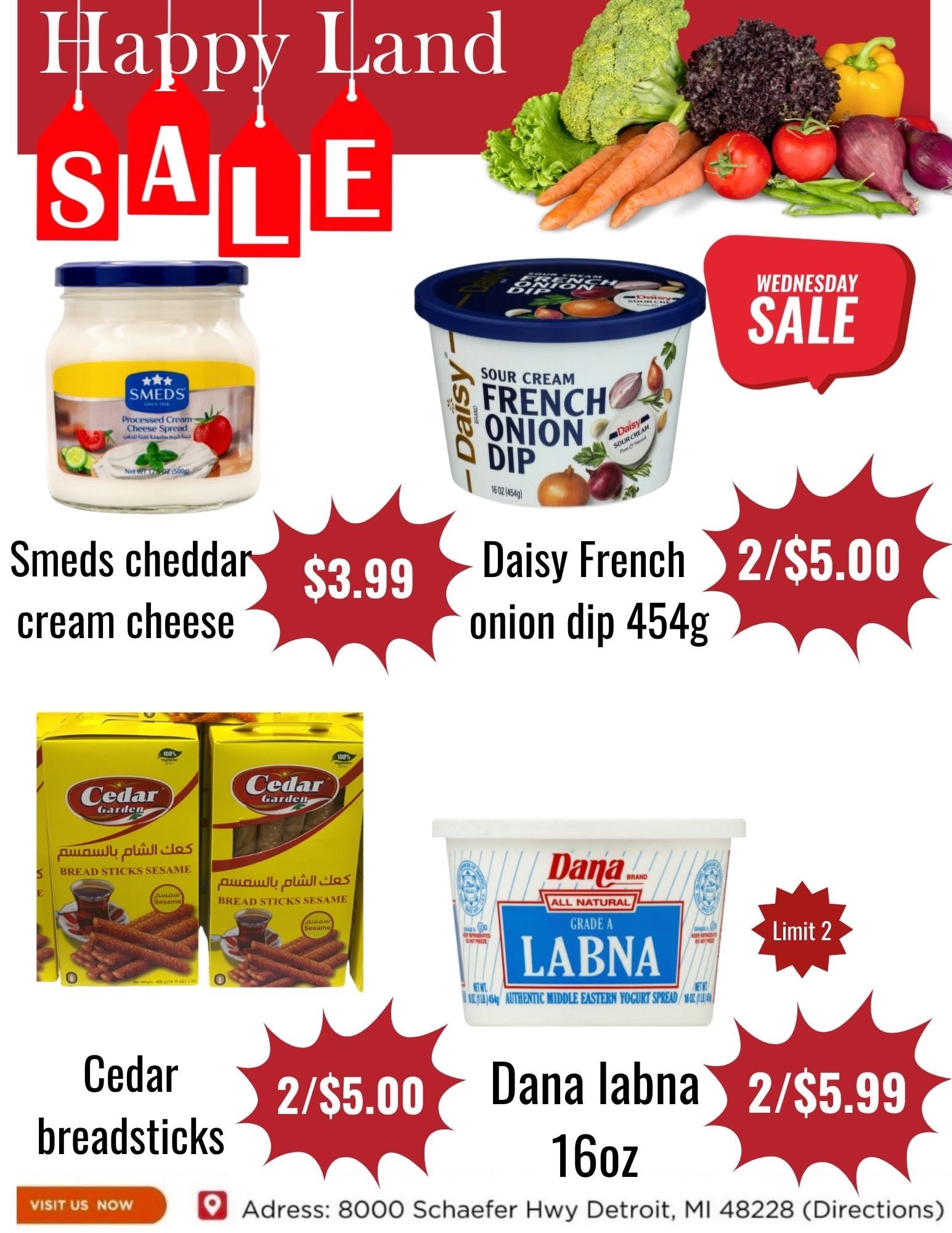 Happy Land Market (8000 Schaefer Highway, Detroit, MI) Weekly Ad October 14 - 14, 2026