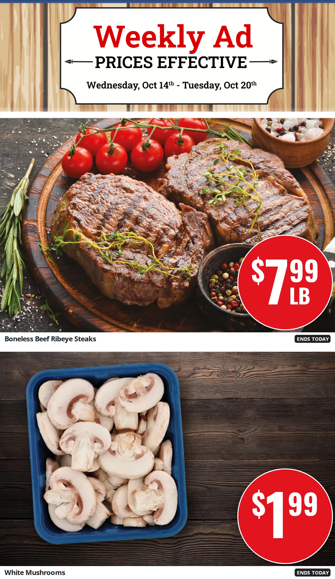 Old Town Family Markets Weekly Ad October 14 - 20, 2026