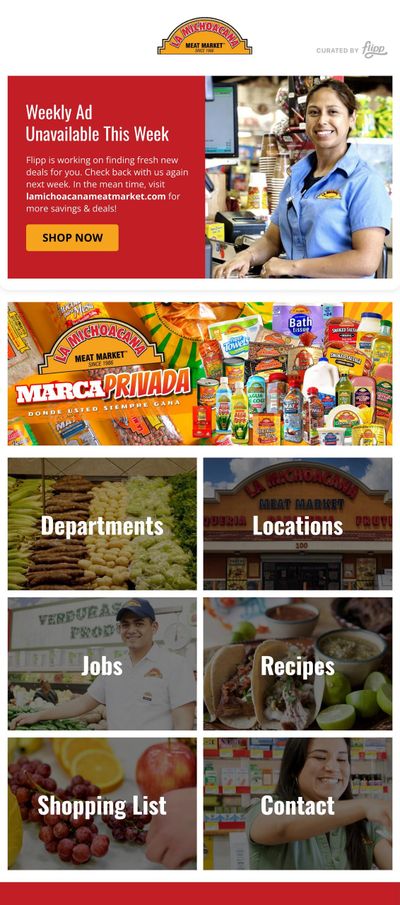 La Michoacana Meat Market Dark Week Insert Weekly Ad October 14 - December 31, 2026