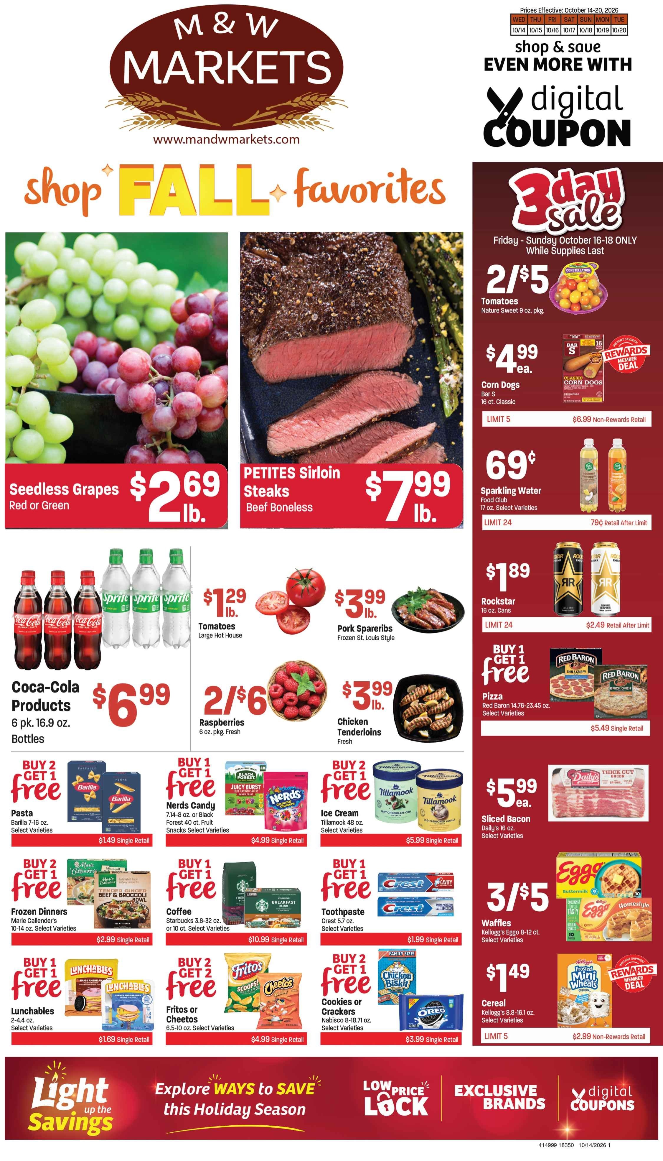 M&W Markets (Boise, ID) Weekly Ad October 14 - 20, 2026