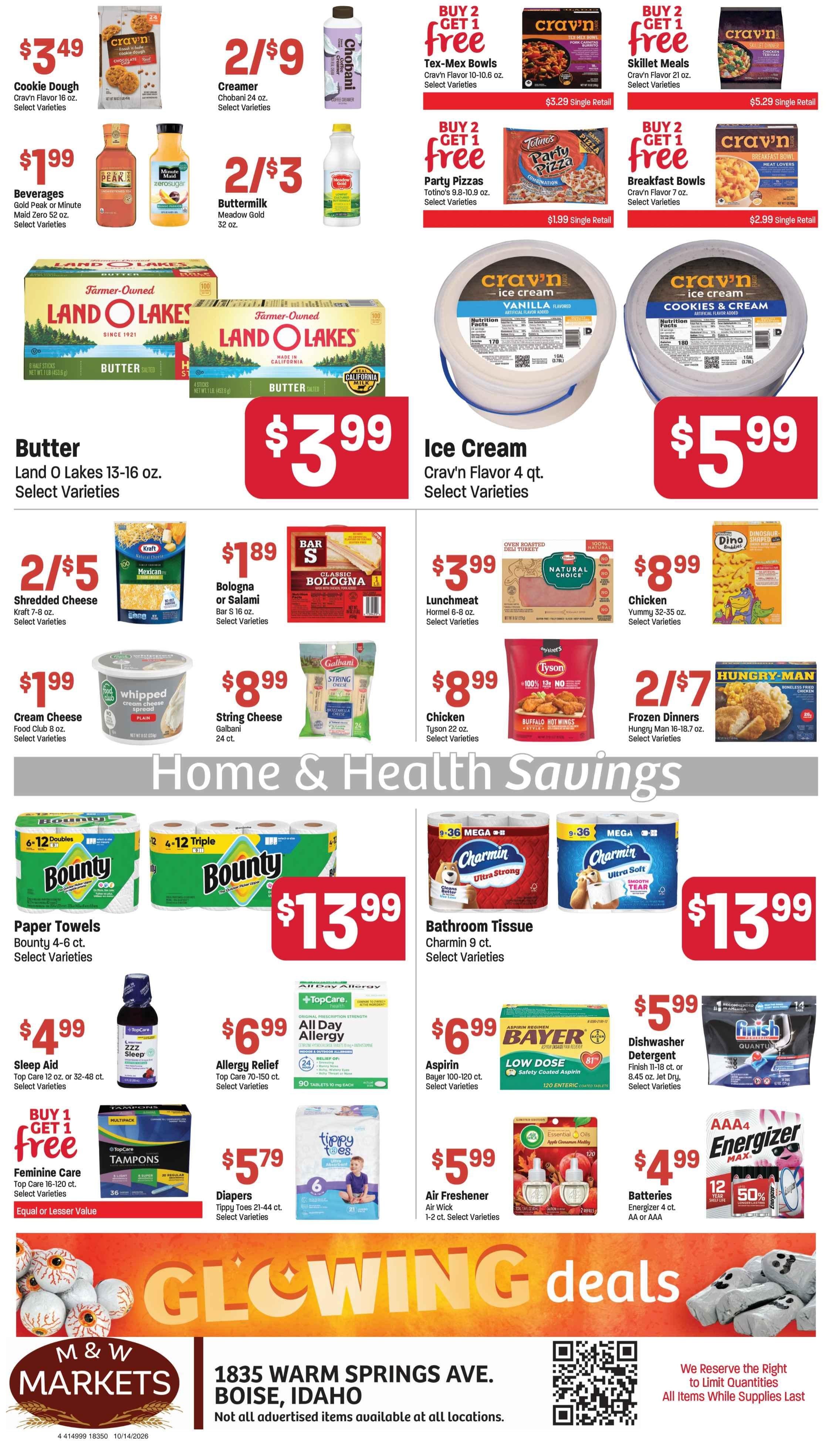 M&W Markets (Boise, ID) Weekly Ad October 14 - 20, 2026