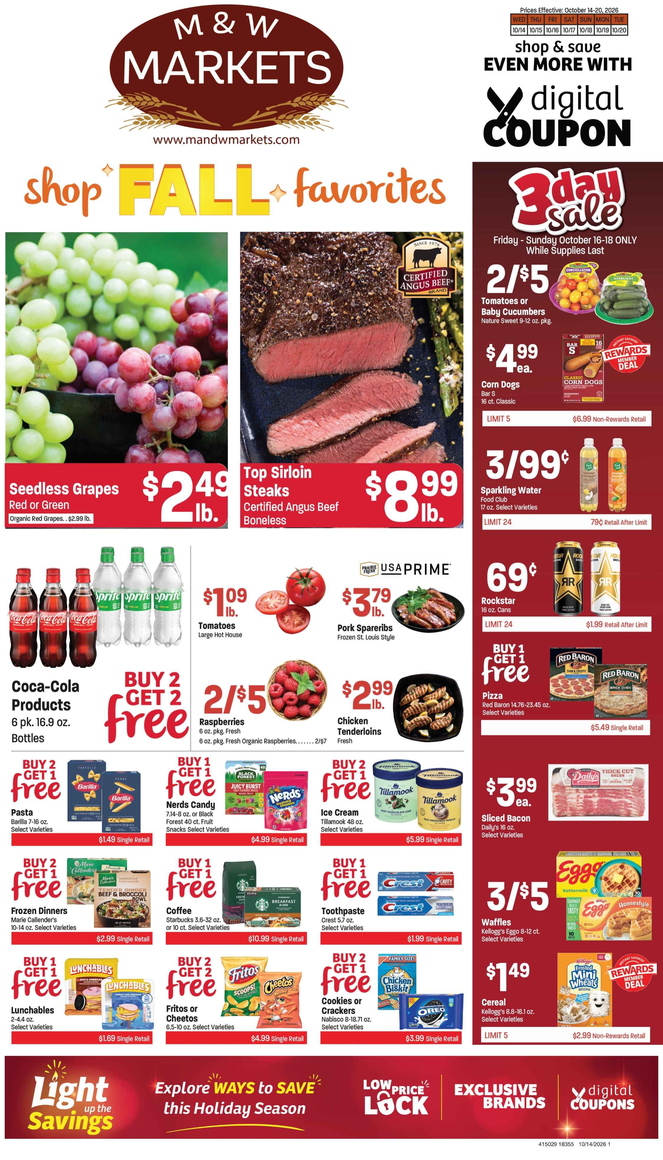 M&W Markets (Council, ID) Weekly Ad October 14 - 20, 2026