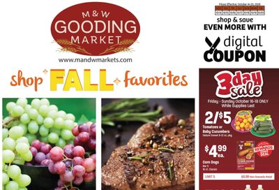 M&W Markets (Gooding, ID) Weekly Ad October 14 - 21, 2026