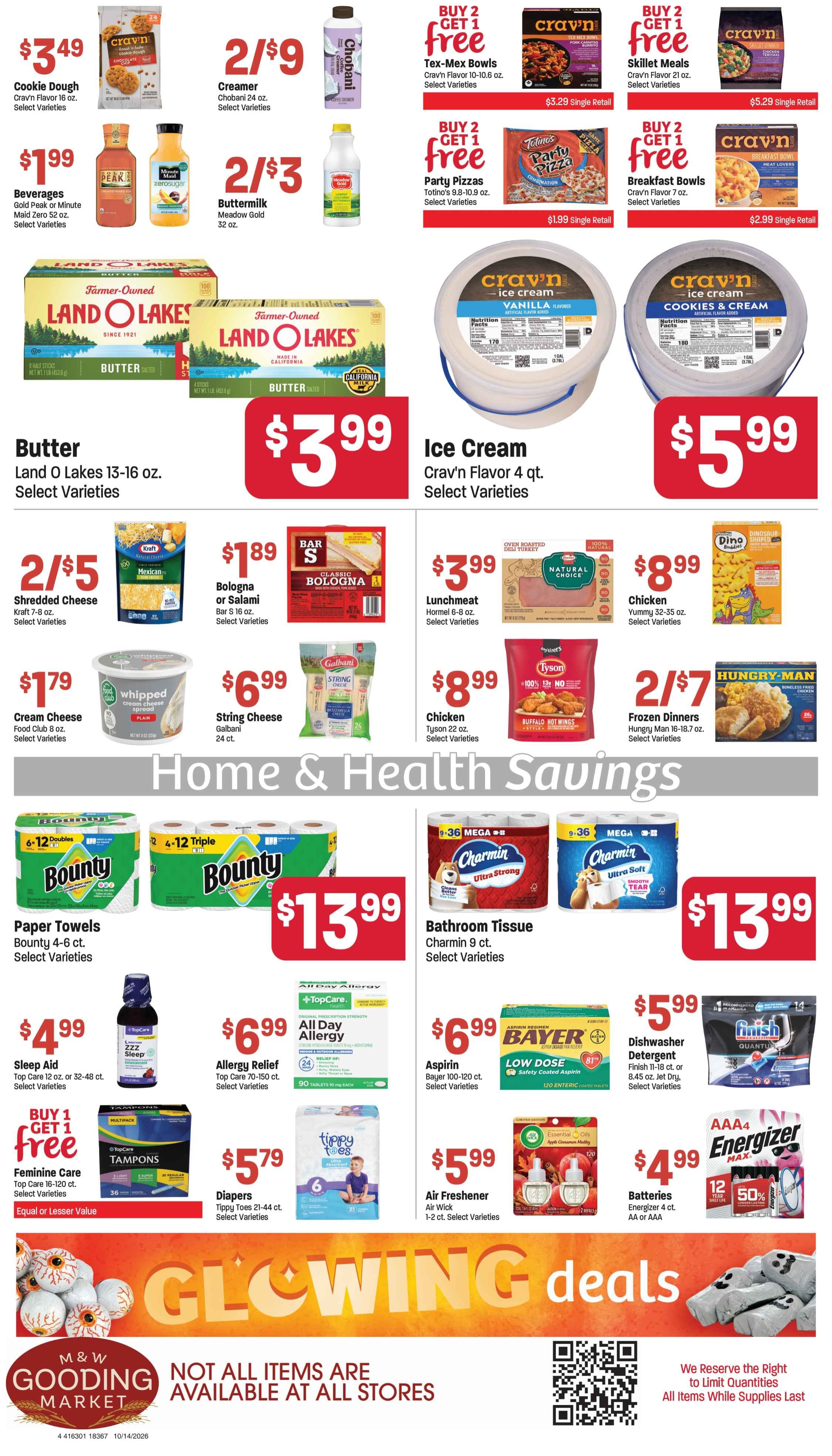 M&W Markets (Gooding, ID) Weekly Ad October 14 - 21, 2026