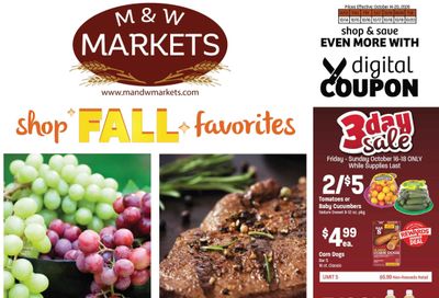 M&W Markets (Nyssa, OR) Weekly Ad October 14 - 20, 2026